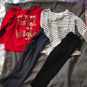 Two Okie Dokie outfits. Size 2T